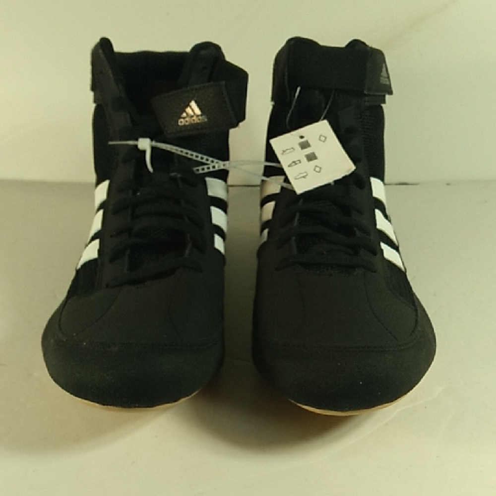 New, Adidas Black And White Wrestling/weight Lifting Size 15 Men Shoes.